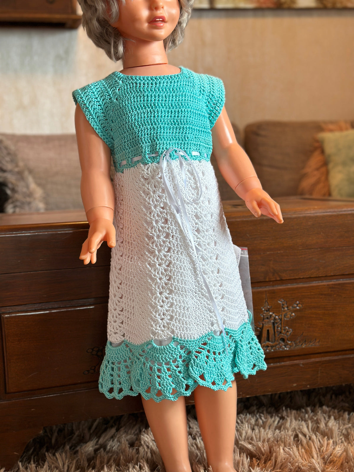 Heklet barnekjole Heklerier