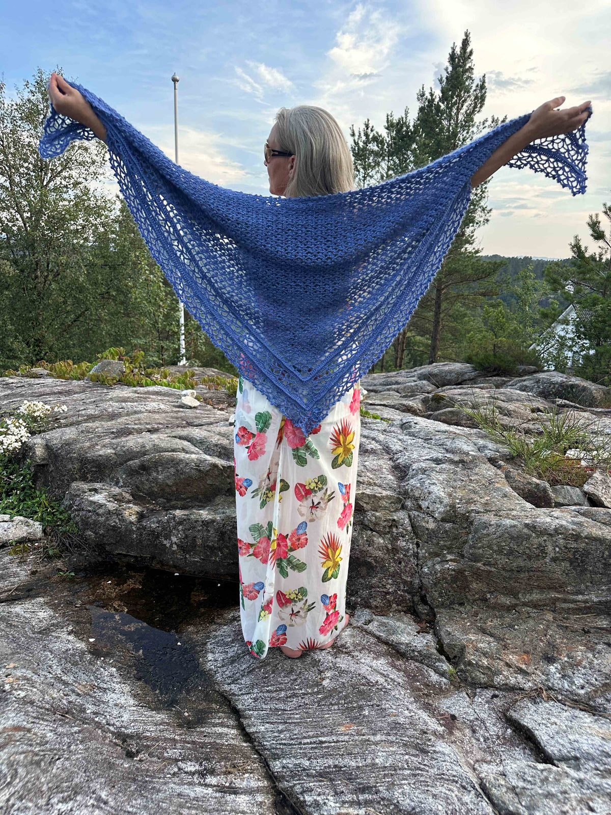 Elisabeths Blondesjal - oppskrift Heklerier
