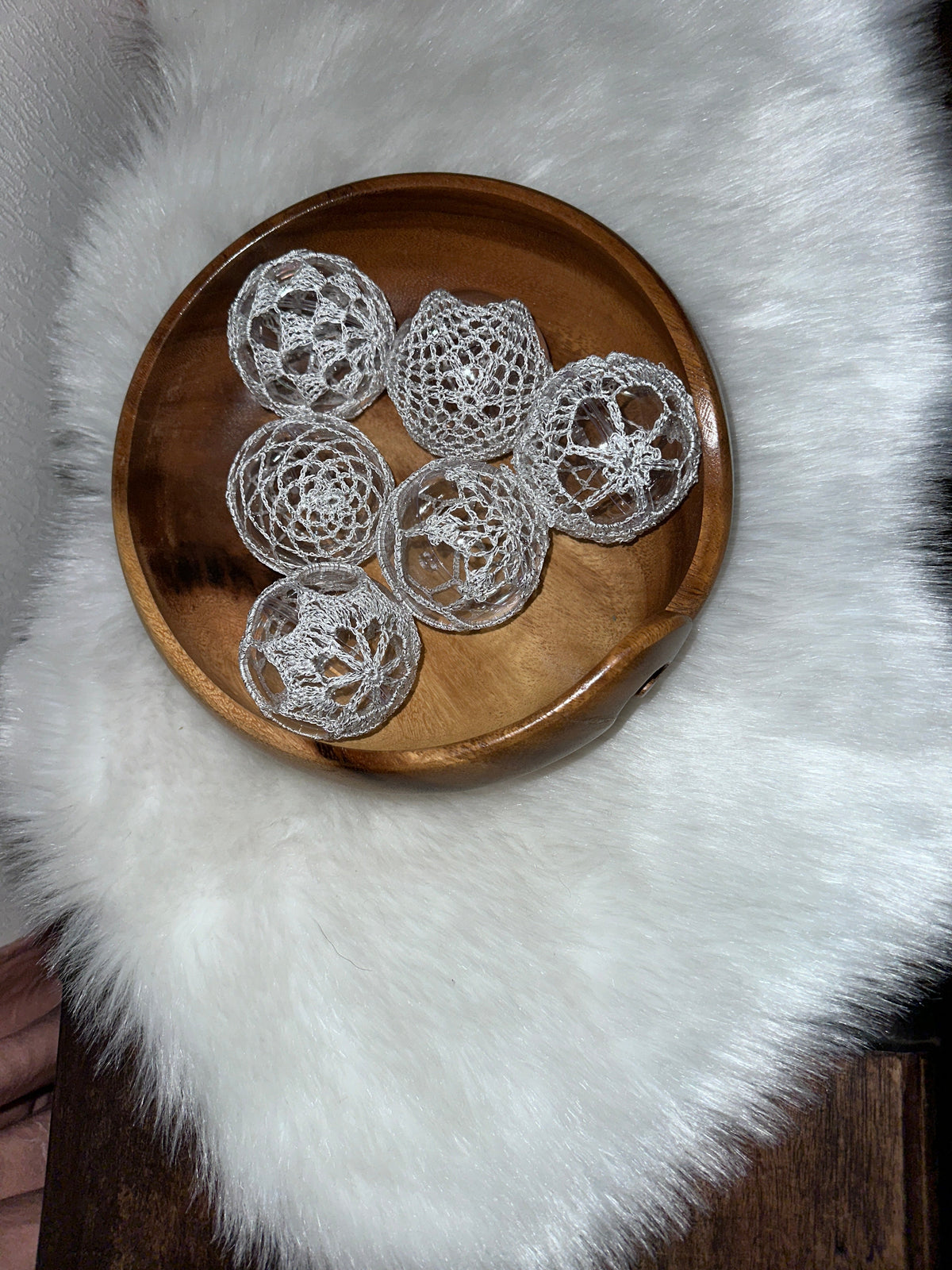 Heklede julekuler Heklerier