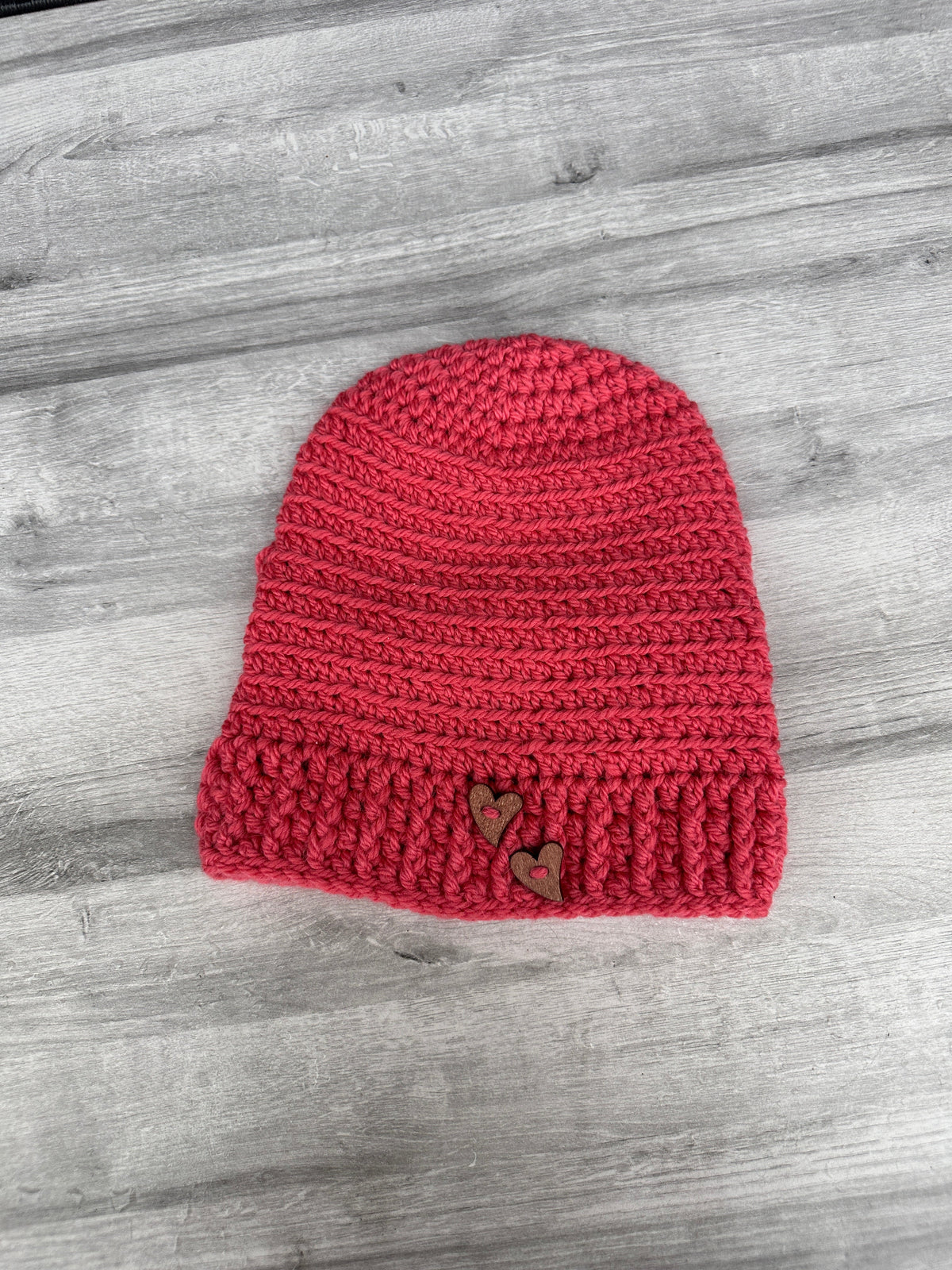 Heklet lue med hjerter Heklerier