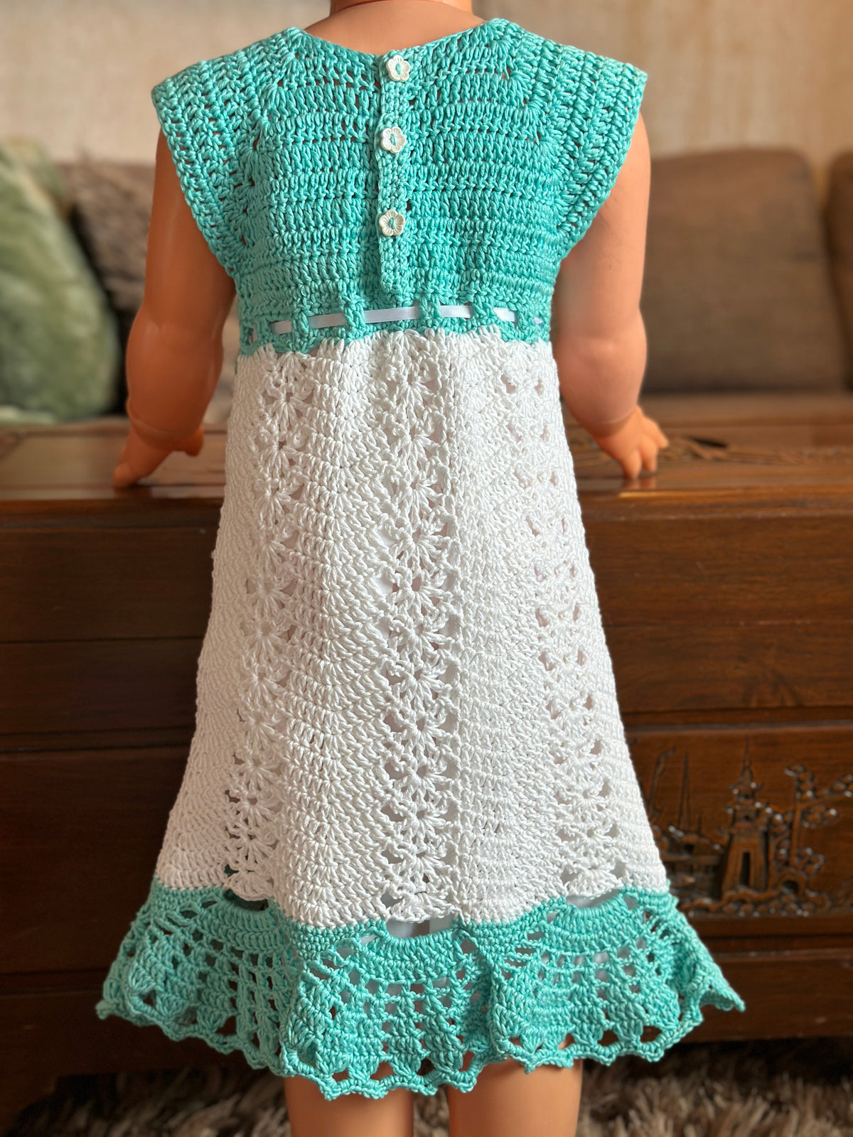 Heklet barnekjole Heklerier