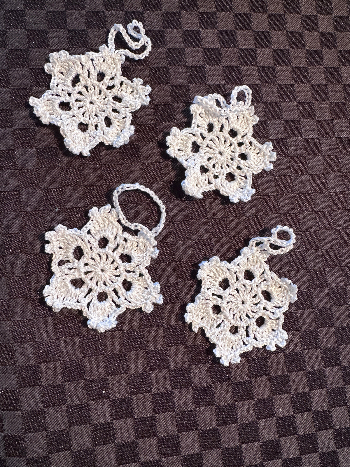 Heklede snøfnugg Heklerier