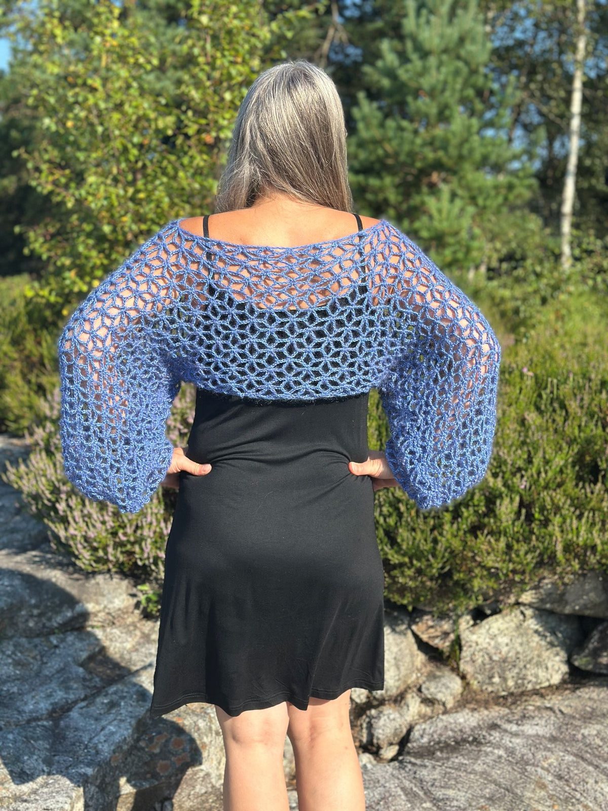 Skogstjerne Bolero Lange ermer Heklerier