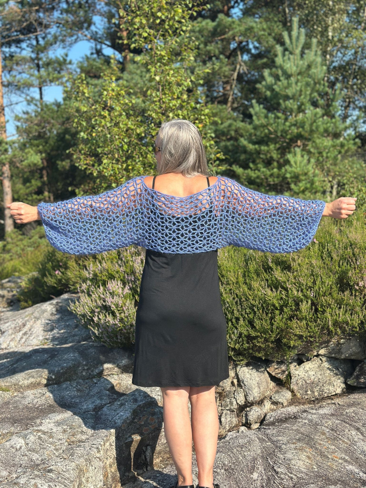 Skogstjerne Bolero Lange ermer Heklerier