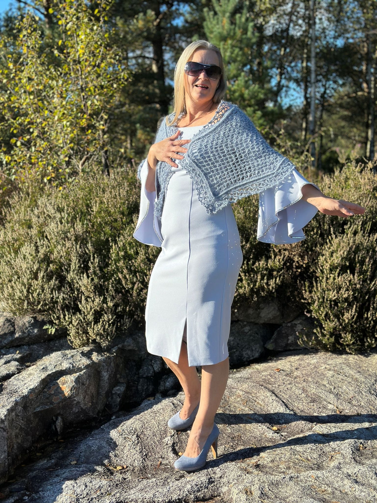 Elisabeths Blondesjal - Rektangulær Heklerier