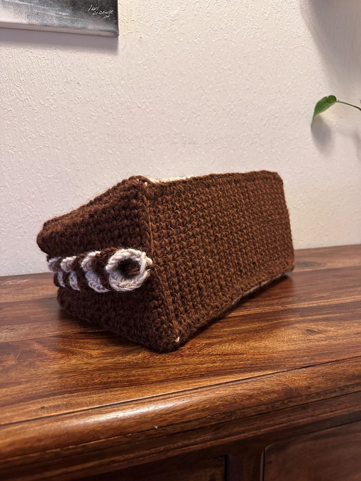 Brun ullveske Heklerier