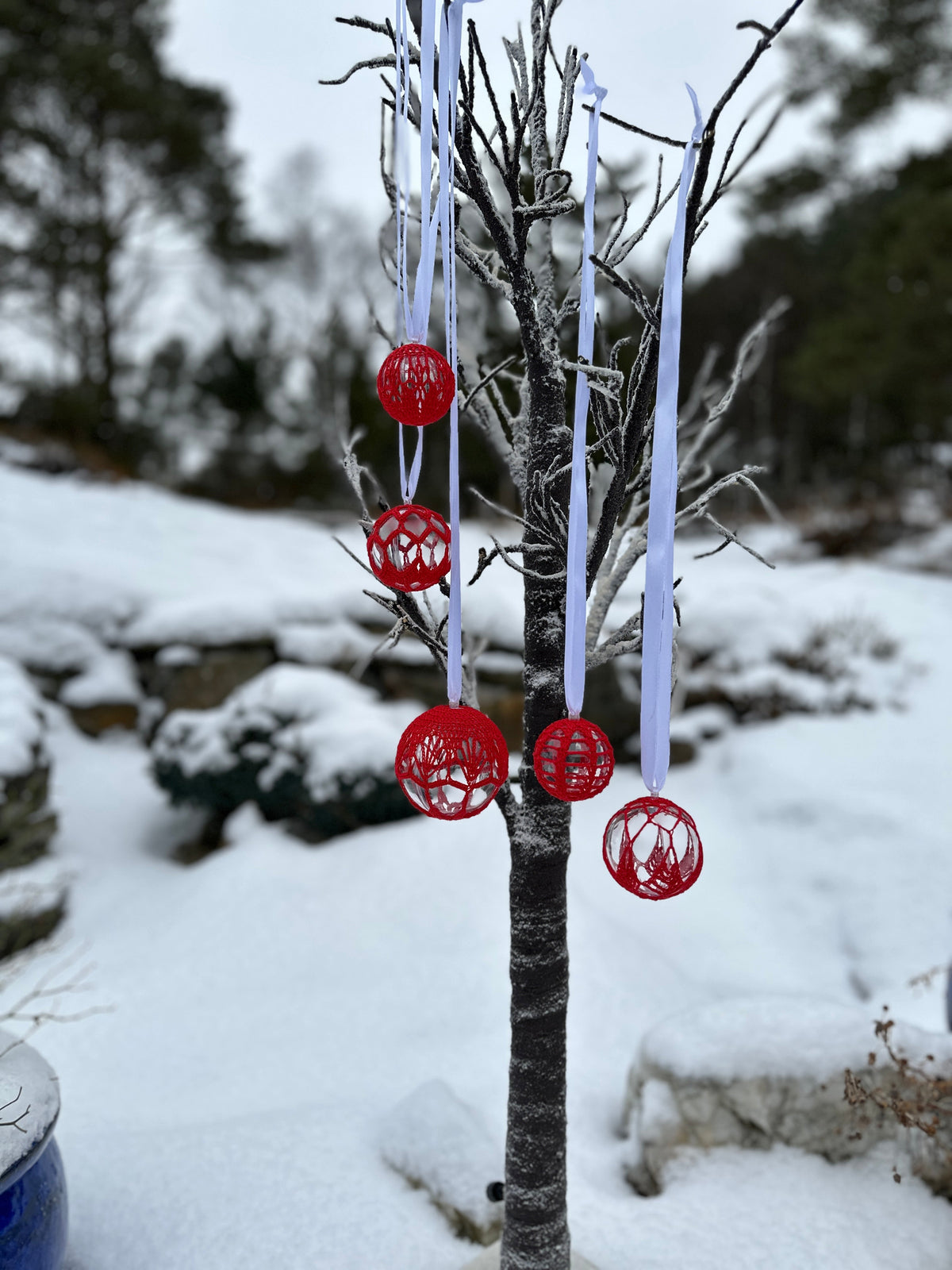 Heklede julekuler Heklerier