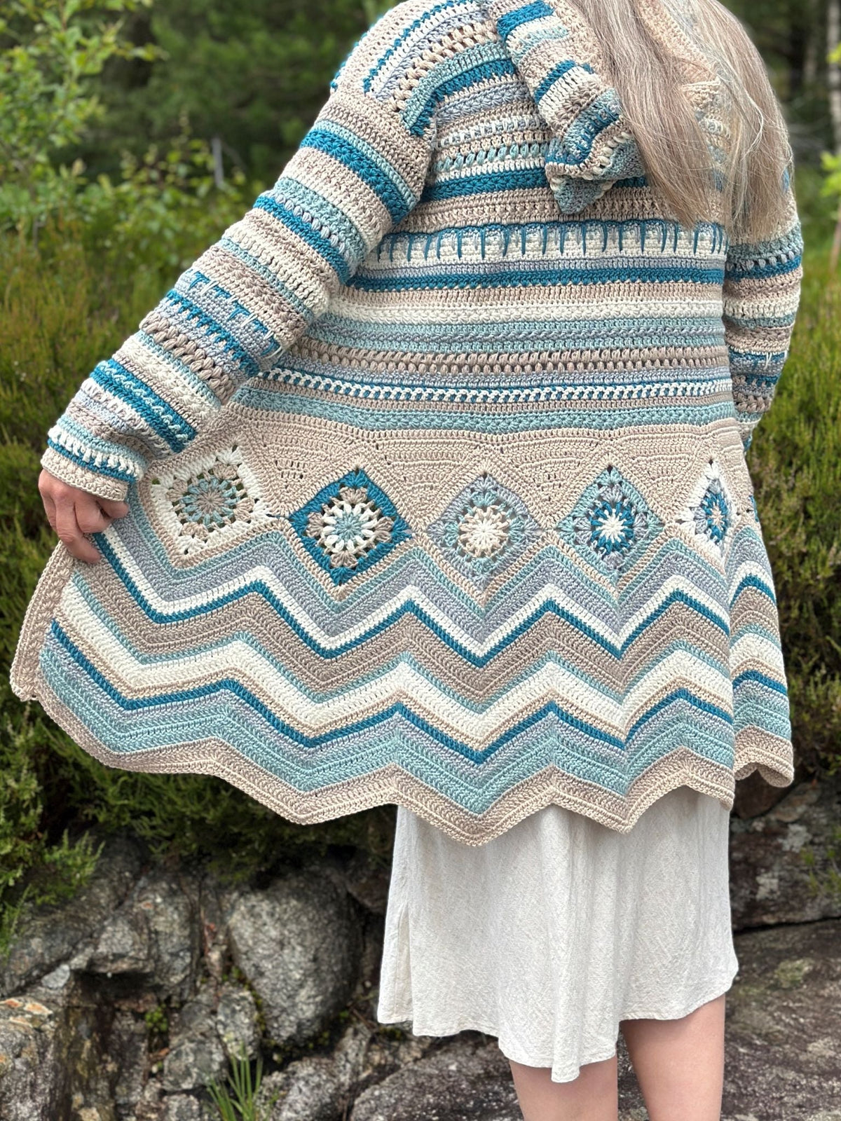 Ziggy kåpe - oppskrift Heklerier